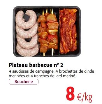 Promoties Plateau barbecue n° 2 - Huismerk - Colruyt - Geldig van 23/05/2018 tot 05/06/2018 bij Colruyt