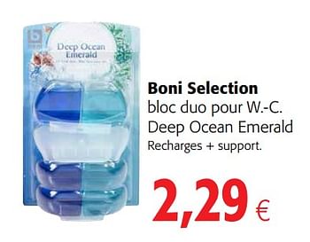 Promoties Boni selection bloc duo pour w.-c. deep ocean emerald - Boni - Geldig van 23/05/2018 tot 05/06/2018 bij Colruyt