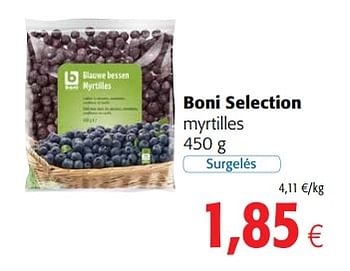 Promotions Boni selection myrtilles - Boni - Valide de 23/05/2018 à 05/06/2018 chez Colruyt