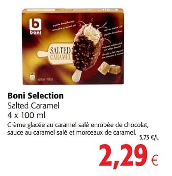 Promoties Boni selection salted caramel - Boni - Geldig van 23/05/2018 tot 05/06/2018 bij Colruyt