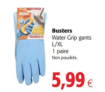 Promoties Busters water grip gants l-xl - Busters - Geldig van 23/05/2018 tot 05/06/2018 bij Colruyt