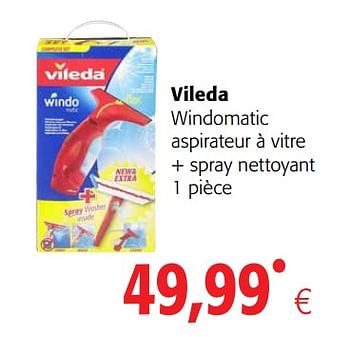 Promoties Vileda windomatic aspirateur à vitre + spray nettoyant - Vileda - Geldig van 23/05/2018 tot 05/06/2018 bij Colruyt