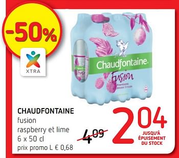Promoties Chaudfontaine fusion raspberry et lime - Chaudfontaine - Geldig van 24/05/2018 tot 06/06/2018 bij Spar (Colruytgroup)
