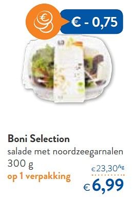 Promotions Boni selection salade met noordzeegarnalen - Boni - Valide de 23/05/2018 à 05/06/2018 chez OKay