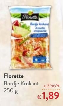 Promoties Florette bordje krokant - Florette - Geldig van 23/05/2018 tot 05/06/2018 bij OKay