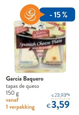 Promoties Garcia baquero tapas de queso - García Baquero - Geldig van 23/05/2018 tot 05/06/2018 bij OKay