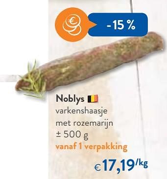 Promoties Noblys varkenshaasje met rozemarijn - Noblys - Geldig van 23/05/2018 tot 05/06/2018 bij OKay
