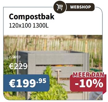 Promotions Compostbak - Produit maison - Cevo - Valide de 24/05/2018 à 06/06/2018 chez Cevo Market