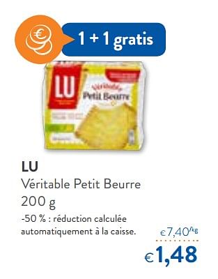 Promoties Lu véritable petit beurre - Lu - Geldig van 23/05/2018 tot 05/06/2018 bij OKay