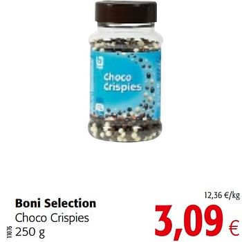 Promoties Boni selection choco crispies - Boni - Geldig van 23/05/2018 tot 05/06/2018 bij Colruyt