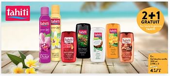 Promoties Gel douche vanille - Palmolive Tahiti - Geldig van 23/05/2018 tot 05/06/2018 bij DI