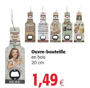 Promoties Ouvre-bouteille en bois - Huismerk - Colruyt - Geldig van 23/05/2018 tot 05/06/2018 bij Colruyt