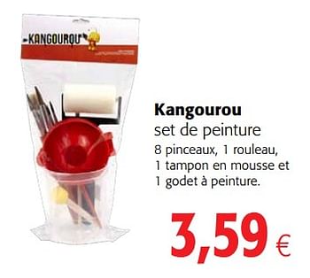 Promoties Kangourou set de peinture - Kangourou - Geldig van 23/05/2018 tot 05/06/2018 bij Colruyt