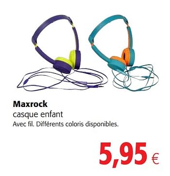 Promoties Maxrock casque enfant - Maxrock - Geldig van 23/05/2018 tot 05/06/2018 bij Colruyt