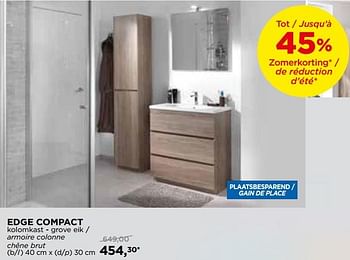 Promoties Storke edge compact badkamermeubelen - meubles salle de bains - Storke - Geldig van 26/06/2018 tot 26/06/2018 bij X2O