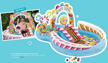 Promoties Intex opblaasbaar speelcenter candy zone - Intex - Geldig van 24/05/2018 tot 04/06/2018 bij Dreamland