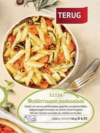 Promotions Mediterraanse pastasalade - Produit maison - Bofrost - Valide de 14/05/2018 à 31/08/2018 chez Bofrost