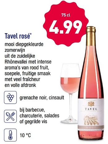 Promoties Tavel rosé - Rosé wijnen - Geldig van 28/05/2018 tot 02/06/2018 bij Aldi