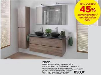Promotions Storke edge badkamermeubelen - meubles salle de bains - Storke - Valide de 27/05/2018 à 26/06/2018 chez X2O