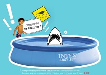 Promoties Intex piscine easy set diamètre - Intex - Geldig van 24/05/2018 tot 04/06/2018 bij Dreamland