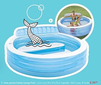 Promoties Intex piscine family lounge pool - Intex - Geldig van 24/05/2018 tot 04/06/2018 bij Dreamland