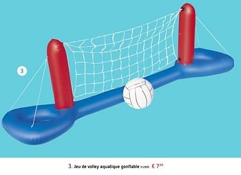 Promoties Jeu de volley aquatique gonflable - Huismerk - Dreamland - Geldig van 24/05/2018 tot 04/06/2018 bij Dreamland