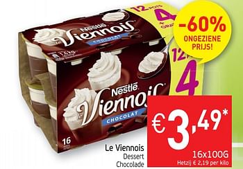 Promoties Le viennois dessert chocolade nestle - Nestlé - Geldig van 29/05/2018 tot 03/06/2018 bij Intermarche