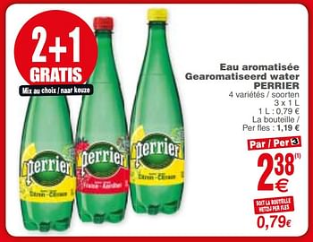 Promoties Eau aromatisée gearomatiseerd water perrier - Perrier - Geldig van 29/05/2018 tot 04/06/2018 bij Cora