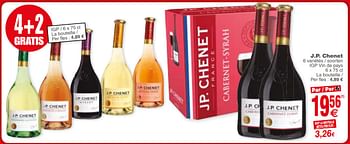 Promoties J.p. chenet - Rode wijnen - Geldig van 29/05/2018 tot 04/06/2018 bij Cora