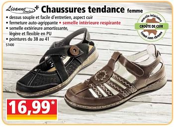 Promoties Chaussures tendance femme - Lisanne Comfort - Geldig van 30/05/2018 tot 05/06/2018 bij Norma