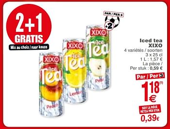 Promotions Iced tea xixo - Xixo - Valide de 29/05/2018 à 04/06/2018 chez Cora