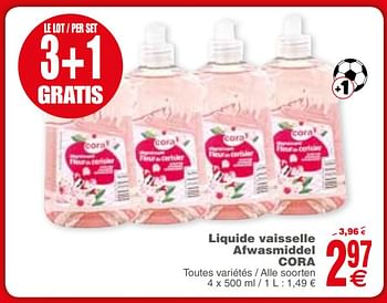 Promotions Liquide vaisselle afwasmiddel cora - Produit maison - Cora - Valide de 29/05/2018 à 04/06/2018 chez Cora