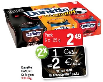 Promoties Danette danone - Danone - Geldig van 30/05/2018 tot 05/06/2018 bij Smatch