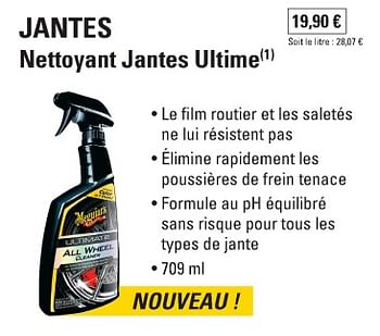 Promotions Jantes nettoyant jantes ultime - meguiar's - Valide de 02/05/2018 à 30/03/2019 chez E.Leclerc