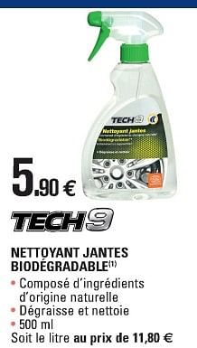 Promo NETTOYANT PLASTIQUE TECH9 (1) chez E.Leclerc L'Auto