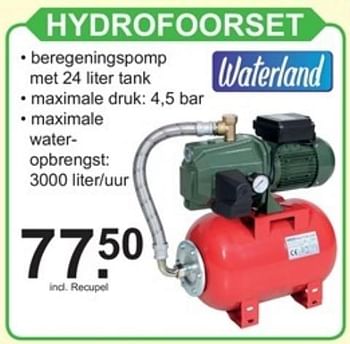 Promoties Hydrofoorset - Waterland - Geldig van 09/05/2018 tot 09/06/2018 bij Van Cranenbroek