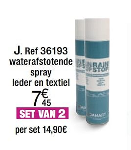 Promotions Waterafstotende spray, leder en textiel - Produit Maison - Damart - Valide de 14/05/2018 à 15/06/2018 chez Damart