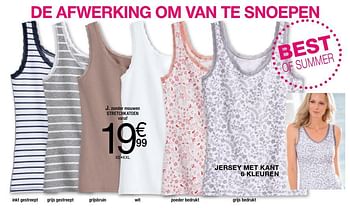 Promoties T-shirt - Huismerk - Damart - Geldig van 14/05/2018 tot 15/06/2018 bij Damart