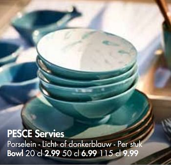 Promoties Pesce servies bowl - Huismerk - Casa - Geldig van 28/05/2018 tot 01/07/2018 bij Casa