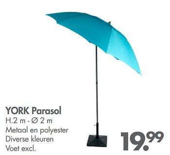 Promoties York parasol - Huismerk - Casa - Geldig van 28/05/2018 tot 01/07/2018 bij Casa
