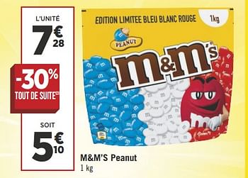 Promoties M+m`s peanut - Mars Snacks - Geldig van 29/05/2018 tot 03/06/2018 bij Géant Casino