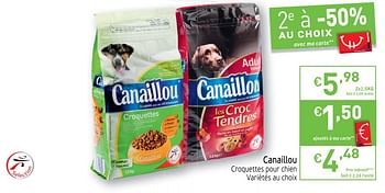 Promotions Canaillou croquettes pour chien - Canaillou - Valide de 29/05/2018 à 03/06/2018 chez Intermarche