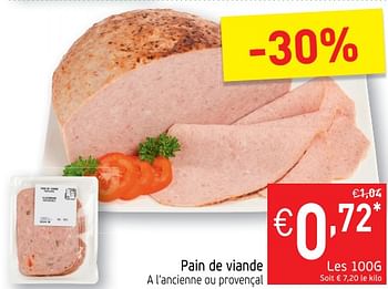 Promotions Pain de viande a l`ancienne ou provença - Produit maison - Intermarche - Valide de 29/05/2018 à 03/06/2018 chez Intermarche