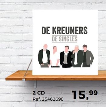 Promoties 2 cd de kreuners de singles - Huismerk - Supra Bazar - Geldig van 29/05/2018 tot 26/06/2018 bij Supra Bazar