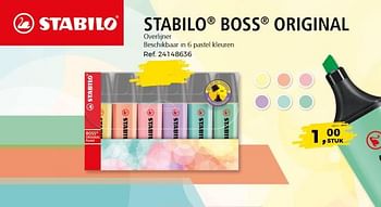 Promoties Stabilo boss original - Stabilo - Geldig van 29/05/2018 tot 26/06/2018 bij Supra Bazar