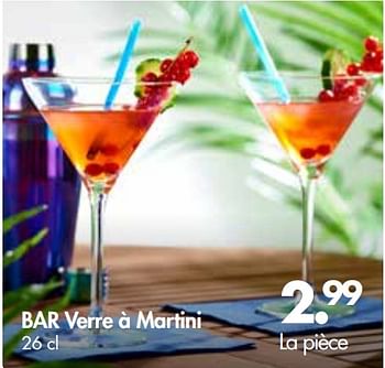 Promotions Bar verre à martini - Produit maison - Casa - Valide de 28/05/2018 à 01/07/2018 chez Casa