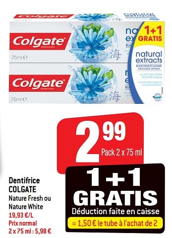 Promoties Dentifrice colgate - Colgate - Geldig van 30/05/2018 tot 05/06/2018 bij Smatch