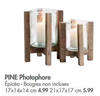 Promotions Pine photophore - Produit maison - Casa - Valide de 28/05/2018 à 01/07/2018 chez Casa