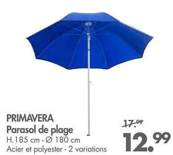 Promotions Primavera parasol de plage - Produit maison - Casa - Valide de 28/05/2018 à 01/07/2018 chez Casa