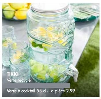 Promotions Tikki verre à cocktail - Produit maison - Casa - Valide de 28/05/2018 à 01/07/2018 chez Casa
